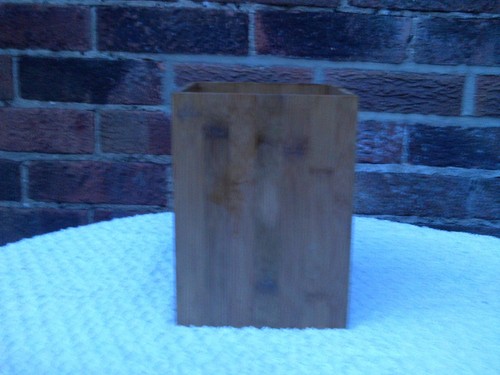 Small bamboo bathroom waste