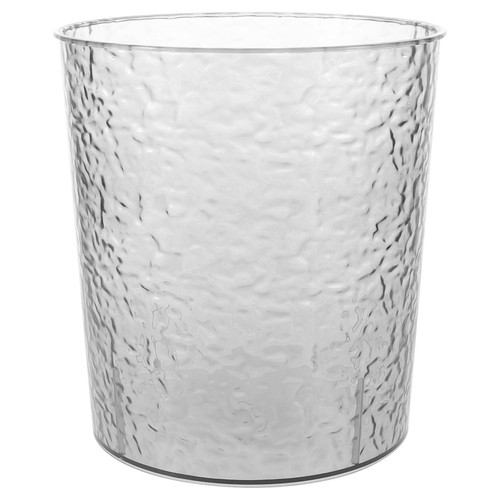 Clear plastic trash - clear, can