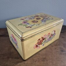 HUGH Vintage Floral Tin Box