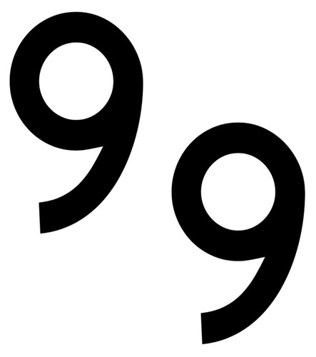Number decal stickers pack - 9,