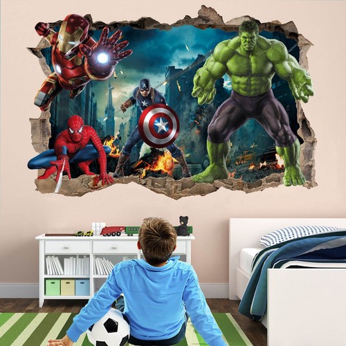 Marvel superhero wall - marvel,